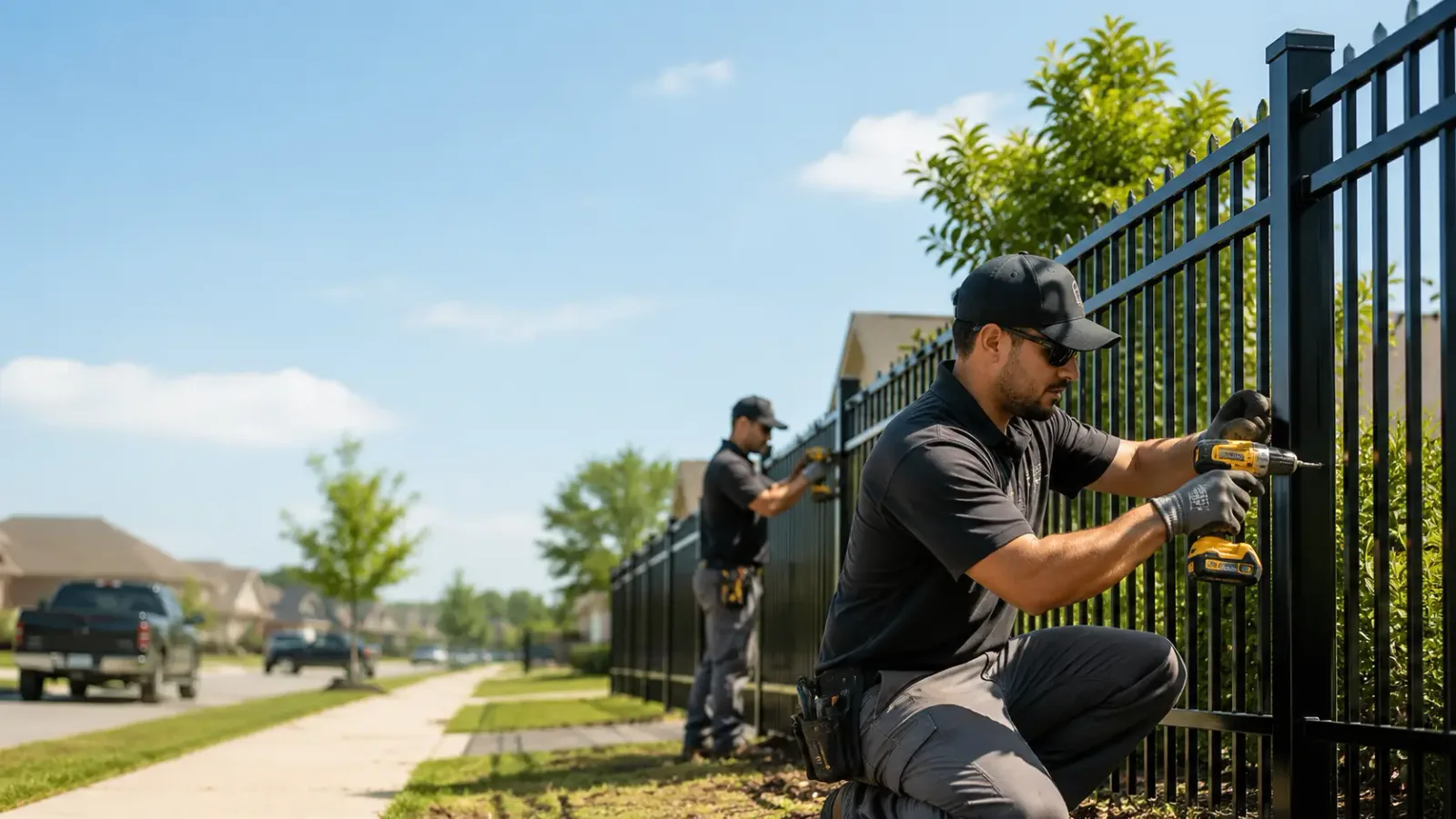 Metal Fence Installation in Camp Lejeune, NC